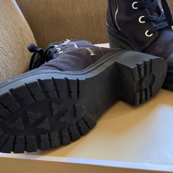 Michael Kors Corey Canvas Combat Boot - Picture 5 of 5